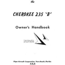 Piper Cherokee 235 B Owner's Handbook Part # 753-729