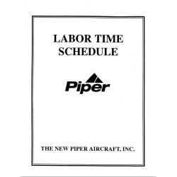 Piper Labor Time Schedule Part No. 753-779