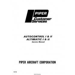 Piper Autocontrol I & II Altimatic I & II Service Manual 753-798