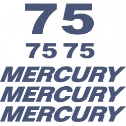 Mercury 75 HP Boat Motor Decal/Sticker!