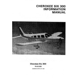 Piper Cherokee SIX 300 PA-32-300 Information Manual 761-559