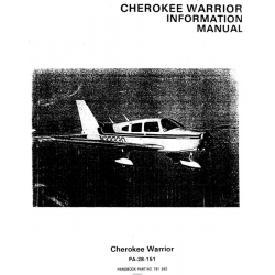 Piper PA-28-151 Cherokee Warrior Information Manual 1973 - 1975 Part # 761-563