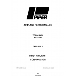 Piper PA-38-112 Tomahawk Airplane Parts Catalog 761-659_v2007