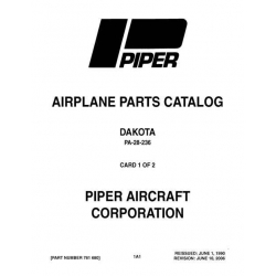 Piper Dakota Parts Catalog PA-28-236 Part # 761-680_v2006