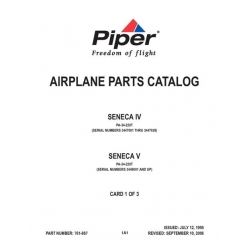 Piper Seneca IV/V Parts Catalog PA-34-220T Part # 761-887