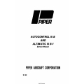 Piper Autocontrol III B and Altimatic III B-1 Service Manual 761-502