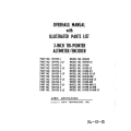 Aero Mechanism Model 8140B-30-MB-LX Altimeter Encoder Overhaul Manual with Illustrated Parts List 34-13-13