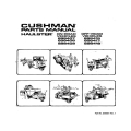 Cushman Haulster On-Road, Off-ROad Vehicles Parts Manual 825028