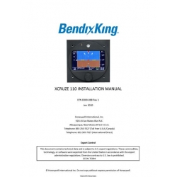 Bendix King Xcruze 110 Installation Manual PIN 8300-088 Rev 1