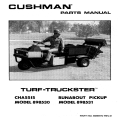 Cushman 898530 Chasis 898531 Runabout Pickup Parts Manual 828870