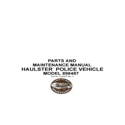 Cushman 898487 Haulster, Police Vehicle Parts and Maintenance Manual 2702455