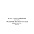 Cushman 898488 Haulster Police Vehicle Parts and Maintenance Manual 2703045