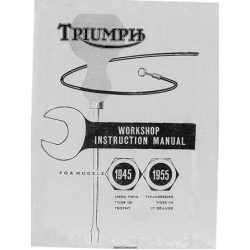 Triumph Motorcycles Workshop Instruction Manual Part No. 99-0836 1945-1955