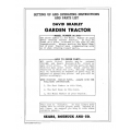 Garden Tractor (David Bradley) Model No. 917.5751 SETTING UP AND OPERATING INSTRUCTIONS AND PARTS LIST