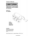 Sears Craftsman 917.249040 46" Mower Grass Catcher Owner's Manual