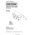 Sears Craftsman 917.249160 48" Mower Grass Catcher Owner's Manual