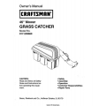 Sears Craftsman 917.249660 46" Mower Grass Catcher Owner's Manual