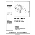 Sears Craftsman 917.249780 38" Mower Grass Catcher Owner's Manual