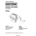 Sears Craftsman 917.249781 38" Mower Grass Catcher Owner's Manual