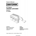 Sears Craftsman 917.249890 42" Mower Grass Catcher Owner's Manual