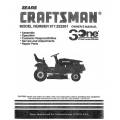 917.252561 19 HP Owner's Manual Lawn Tractor Craftsman