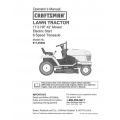 917.25350 17.5 HP 42" Mower Electric Start 6 Speed Transaxle Lawn Tractor Operators Manual Sears Craftsman