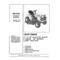 Sears Craftsman 917.254244 LT 12 HP Electric Start 6 Speed - 38" Owner's Manual