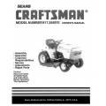 917.255970 18.0 HP Owner's Manual Garden Tractor Sears Craftsman