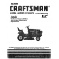 917.256670 19 HP Owner's Manual Lawn Tractor Craftsman