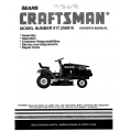 917.256810 15.5 HP Owner's Manual Sears Craftsman $4.95
