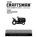 917.257730 18.0 HP Owner's Manual Garden Tractor Sears Craftsman