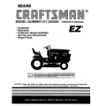 Sears Craftsman 917.258580 16.0 HP Tractor Owner's Manual