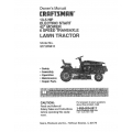 Sears Craftsman 917.270411 13.5 HP Electric Start 42" Mower 6 Speed Transaxle Lawn Tractor Owners Manual