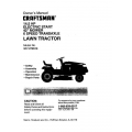 Sears Craftsman 917.270513 14.5 HP Electric Start 42" Mower 6 Speed Transaxle Lawn Tractor Owners Manual