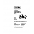 Sears Craftsman 917.270530 14.5 HP Electric Start 42" Mower 6 Speed Transaxle Lawn Tractor Owner's Manual
