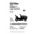 Sears Craftsman 917.270612 15.5 HP Electric Start 42" Mower 6 Speed Transaxle Lawn Tractor Owner's Manual