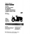 Sears Craftsman 917.270654 15.5 HP Electric Start 42" Mower 6 Speed Transaxle Lawn Tractor Owners Manual