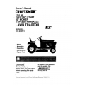 917.270711 17.0 HP Electric Start 42" Mower 6 Speed Transaxle Lawn Tractor Owner's Manual Sears Craftsman