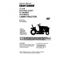 917.270723 17.0 HP Electric Start 42" Mower Automatic Lawn Tractor Owner's Manual Sears Craftsman