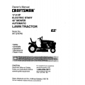 917.270740 17.0 HP Electric Start 42" Mower Automatic Lawn Tractor Owner's Manual Sears Craftsman