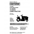 917.270741 17.0 HP Electric Start 42" Mower Automatic Lawn Tractor Owner's Manual Sears Craftsman