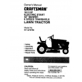 917.270750 18.5 HP Electric Start 42" Mower 6 Speed Transaxle Owner's Manual Lawn Tractor Sears Craftsman