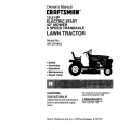 917.271012 15.5 HP Electric Start 42" Mower 6 Speed Transaxle Lawn Tractor Sears Craftsman