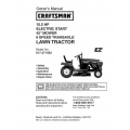 917.271052 15.5 HP Electric Start 42" Mower 6 Speed Transaxle Lawn Tractor Sears Craftsman 