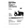 917.271071 16 HP Electric Start 42" Mower 6 Speed Transaxle Lawn Tractor Owner's Manual Sears Craftsman