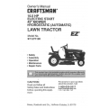 917.271120 16.5 HP Electric Start 42" Mower Hydrostatic (Automatic) Lawn Tractor Owner's Manual Sears Craftsman