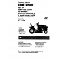 917.271130 16.5 HP Electric Start 42" Mower 6 Speed Transaxle Lawn Tractor Owner's Manual Sears Craftsman