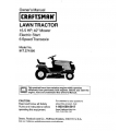 917.271550 15.5 HP 42" Mower Electric Start 6 Speed Transaxle Lawn Tractor Sears Craftsman