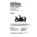 Sears Craftsman 917.271555 15.5 HP 42" Mower Electric Start 6 Speed Transaxle Lawn Tractor Owner's Manual