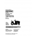 Sears Craftsman 917.271632 16.5 HP Electric Start 42" Mower 6 Speed Transaxle Lawn Tractor Owner's Manual